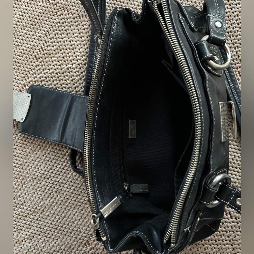 PERLINA Vintage Leather Shoulder Bag - Picture 5 of 9